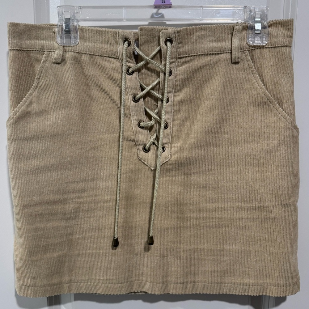 Lucky Penny Corduroy Mini Skirt